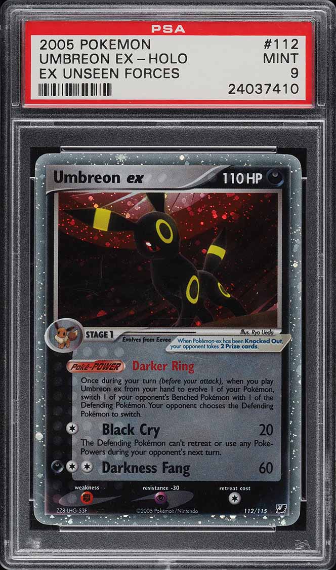 2005 EX Unseen Forces Umbreon Gold Star